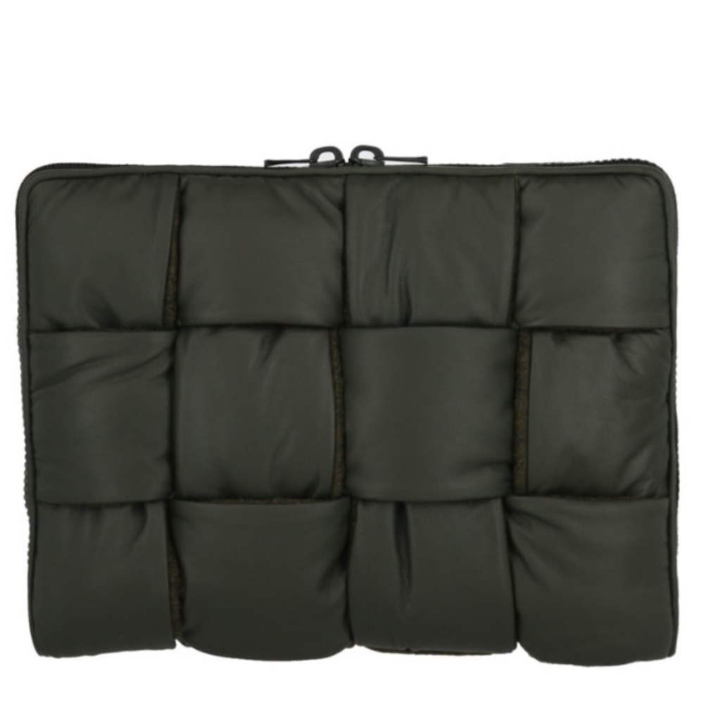 Bottega Veneta Intrecciato Puffer Pouch Bag Clutch Black New